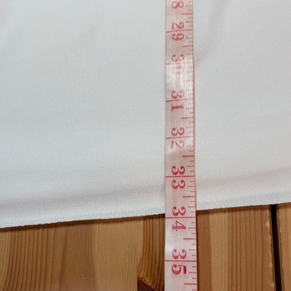 ZARA White Polyester Crepe Fully Lined Mini Dress Layered Look Wide Straps Sz L - Picture 8 of 10